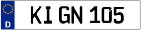 Trailer License Plate